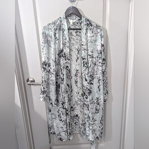 ⭐*New w/o Tags!* Soma Sage Watercolor Chiffon Short Robe/Kimono L/XL